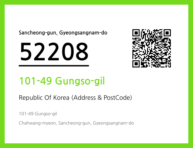 Address and Postal Code QR Code Image (CC BY 4.0)
