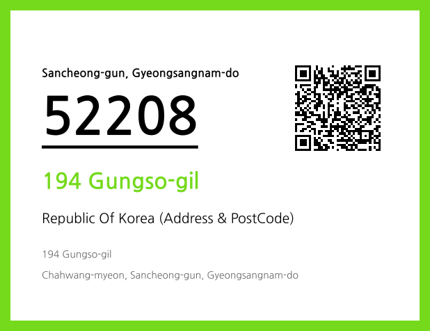 CC BY 4.0 Address and Postal Code QR Code Image (CC BY 4.0)