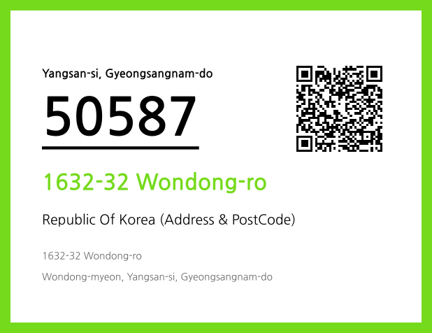 CC BY 4.0 Address and Postal Code QR Code Image (CC BY 4.0)