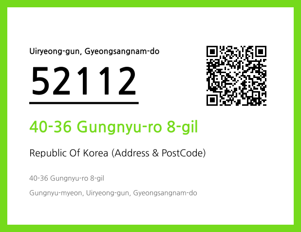 Address and Postal Code QR Code Image (CC BY 4.0)