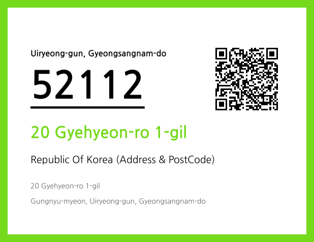 Address and Postal Code QR Code Image (CC BY 4.0)