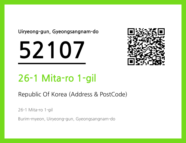 Address and Postal Code QR Code Image (CC BY 4.0)