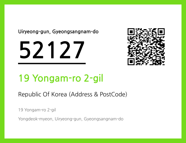 Address and Postal Code QR Code Image (CC BY 4.0)