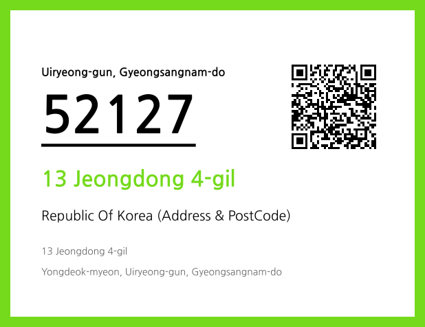 Address and Postal Code QR Code Image (CC BY 4.0)