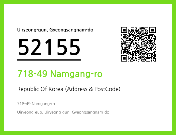 Address and Postal Code QR Code Image (CC BY 4.0)