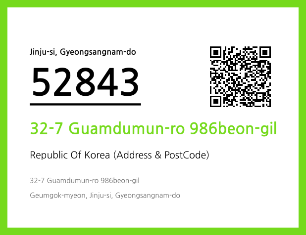 Address and Postal Code QR Code Image (CC BY 4.0)