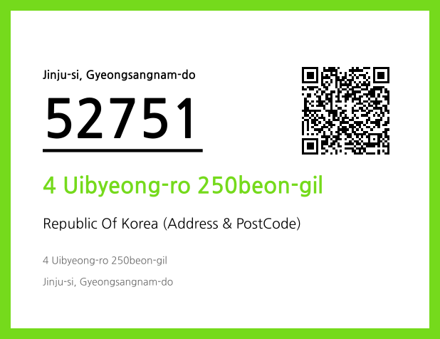 Address and Postal Code QR Code Image (CC BY 4.0)