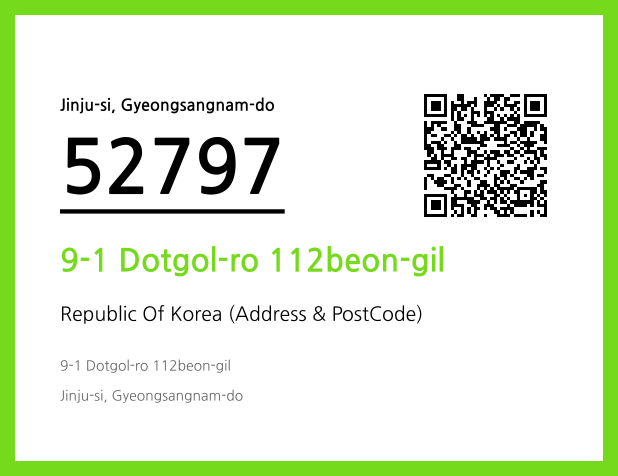 Address and Postal Code QR Code Image (CC BY 4.0)