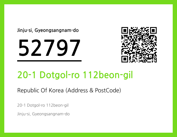 Address and Postal Code QR Code Image (CC BY 4.0)