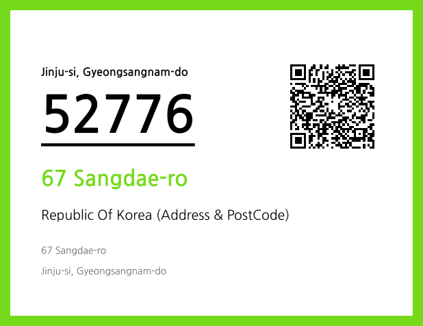 Address and Postal Code QR Code Image (CC BY 4.0)