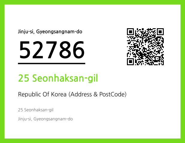 Address and Postal Code QR Code Image (CC BY 4.0)