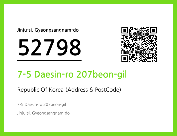 Address and Postal Code QR Code Image (CC BY 4.0)