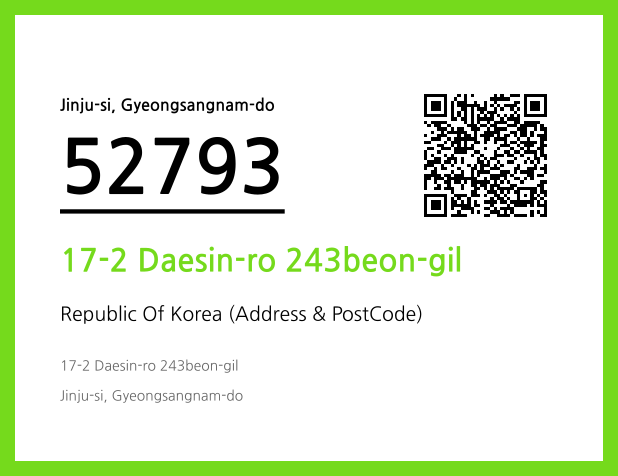 Address and Postal Code QR Code Image (CC BY 4.0)