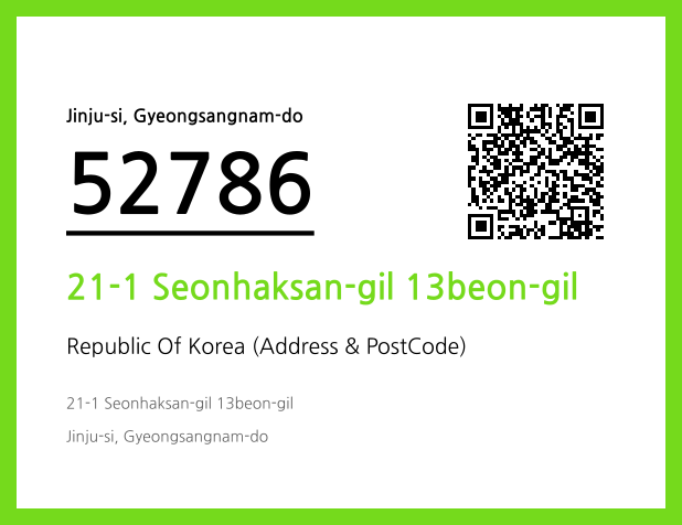 Address and Postal Code QR Code Image (CC BY 4.0)