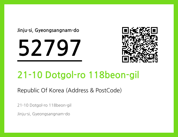 CC BY 4.0 Address and Postal Code QR Code Image (CC BY 4.0)