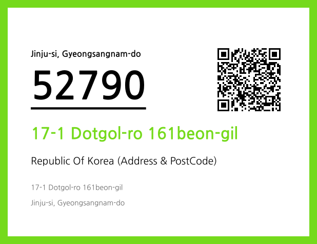 Address and Postal Code QR Code Image (CC BY 4.0)