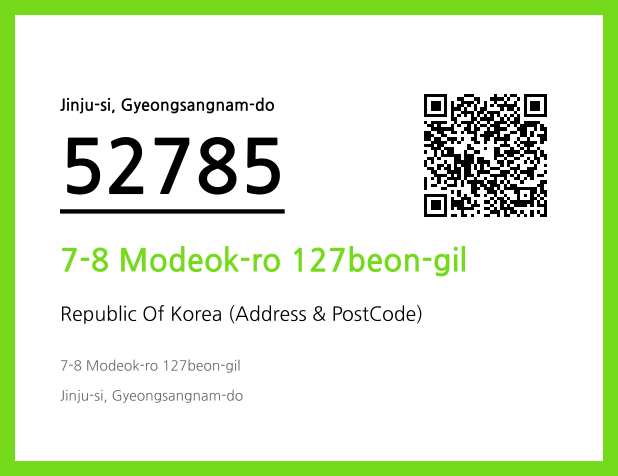Address and Postal Code QR Code Image (CC BY 4.0)