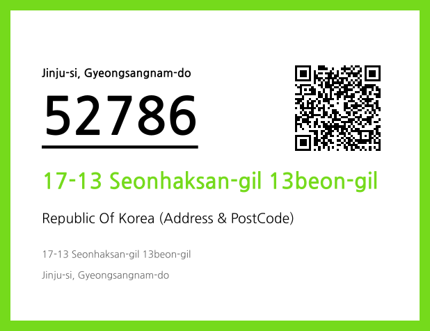 Address and Postal Code QR Code Image (CC BY 4.0)