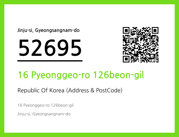CC BY 4.0 Address and Postal Code QR Code Image (CC BY 4.0)