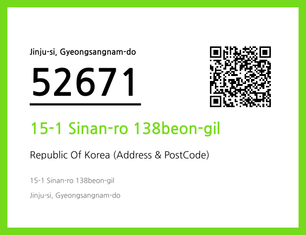 Address and Postal Code QR Code Image (CC BY 4.0)