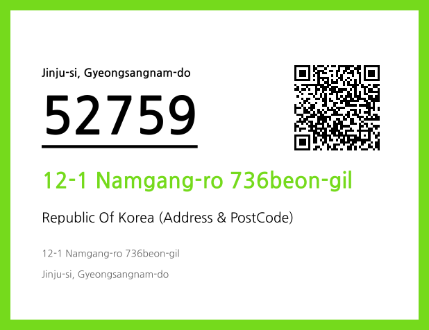 Address and Postal Code QR Code Image (CC BY 4.0)