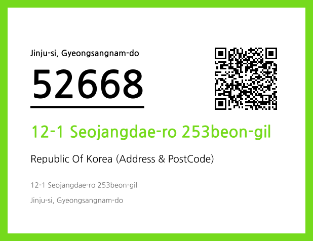 Address and Postal Code QR Code Image (CC BY 4.0)