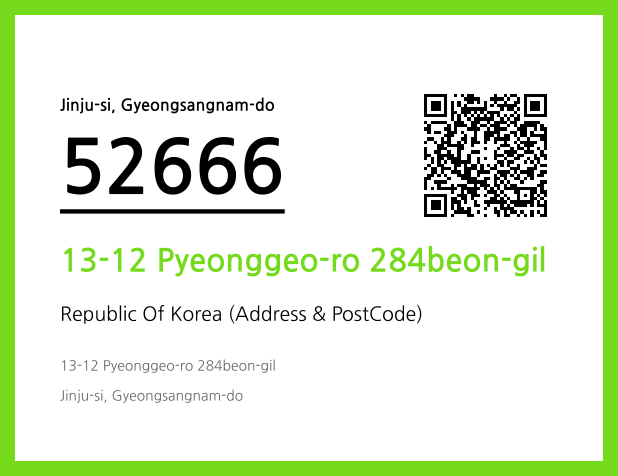 Address and Postal Code QR Code Image (CC BY 4.0)