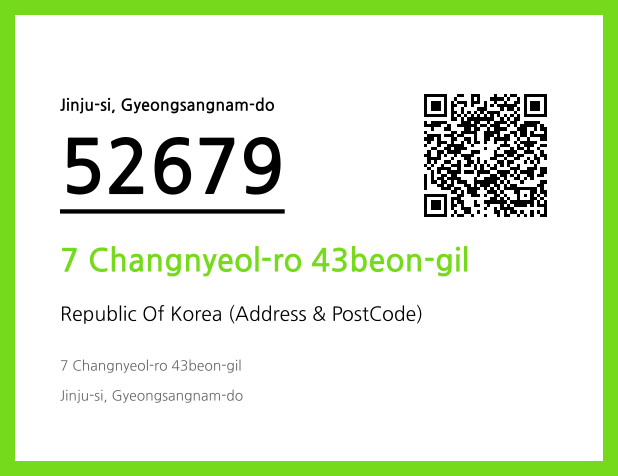 Address and Postal Code QR Code Image (CC BY 4.0)
