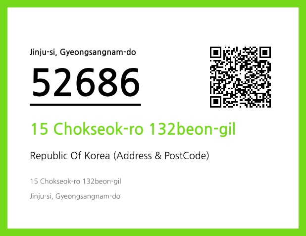 CC BY 4.0 Address and Postal Code QR Code Image (CC BY 4.0)