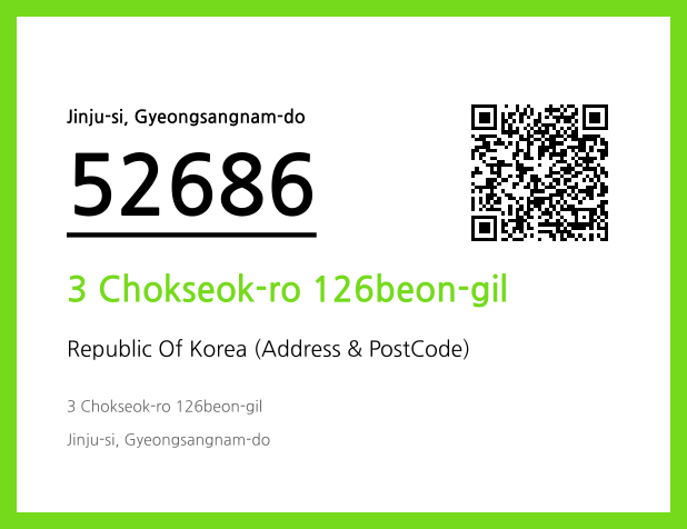 Address and Postal Code QR Code Image (CC BY 4.0)