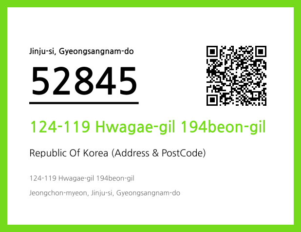 CC BY 4.0 Address and Postal Code QR Code Image (CC BY 4.0)