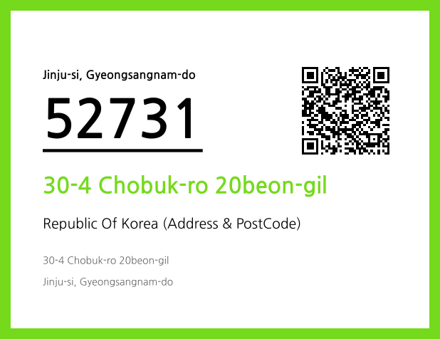 Address and Postal Code QR Code Image (CC BY 4.0)
