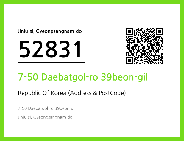 Address and Postal Code QR Code Image (CC BY 4.0)