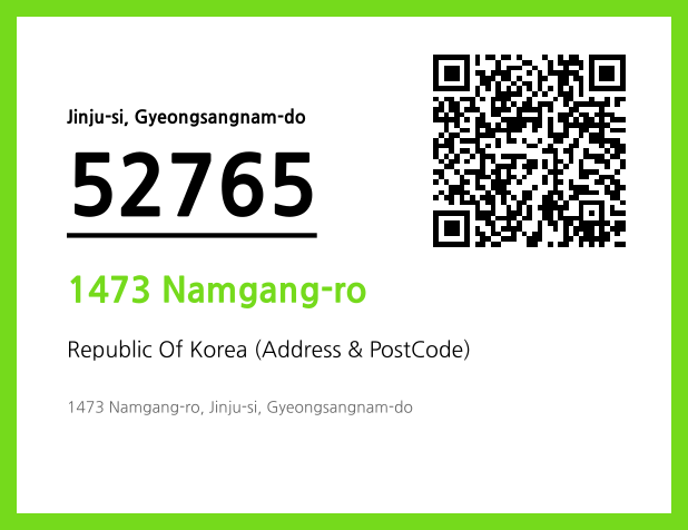 Address and Postal Code QR Code Image