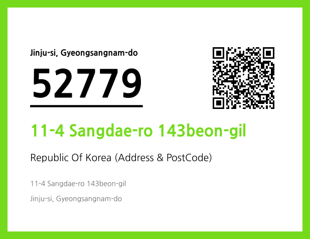 Address and Postal Code QR Code Image (CC BY 4.0)