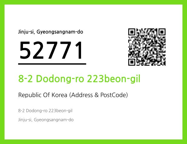 Address and Postal Code QR Code Image (CC BY 4.0)