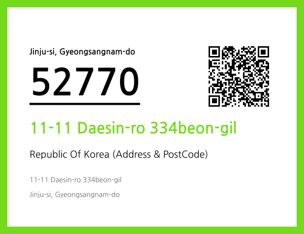 Address and Postal Code QR Code Image (CC BY 4.0)