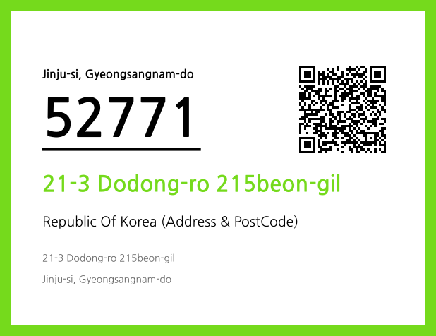 Address and Postal Code QR Code Image (CC BY 4.0)
