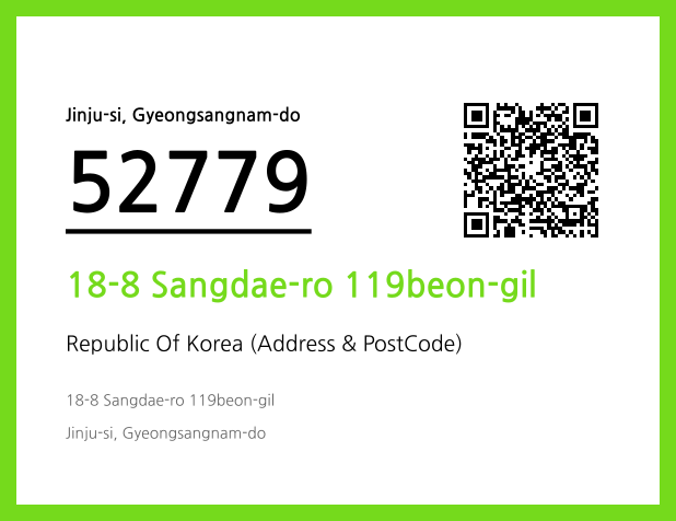 Address and Postal Code QR Code Image (CC BY 4.0)