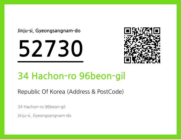 Address and Postal Code QR Code Image (CC BY 4.0)