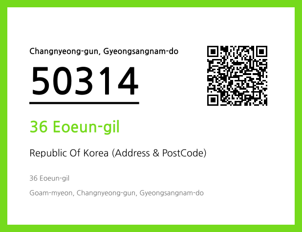 CC BY 4.0 Address and Postal Code QR Code Image (CC BY 4.0)