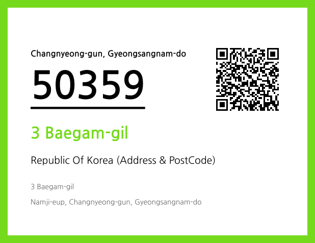 CC BY 4.0 Address and Postal Code QR Code Image (CC BY 4.0)