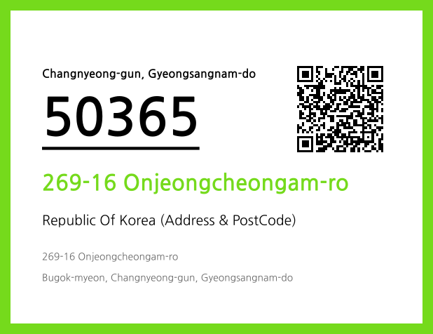 CC BY 4.0 Address and Postal Code QR Code Image (CC BY 4.0)