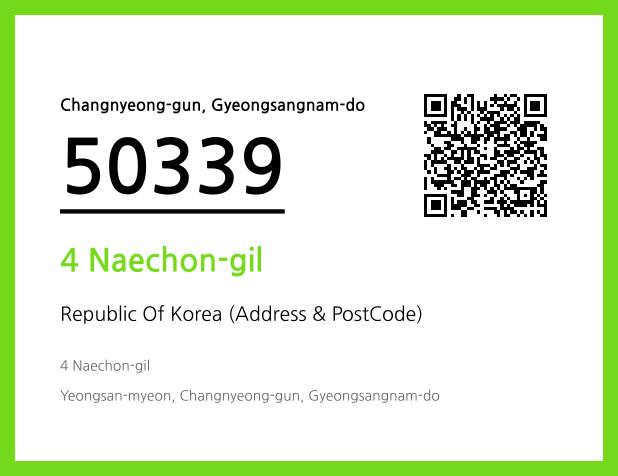 CC BY 4.0 Address and Postal Code QR Code Image (CC BY 4.0)