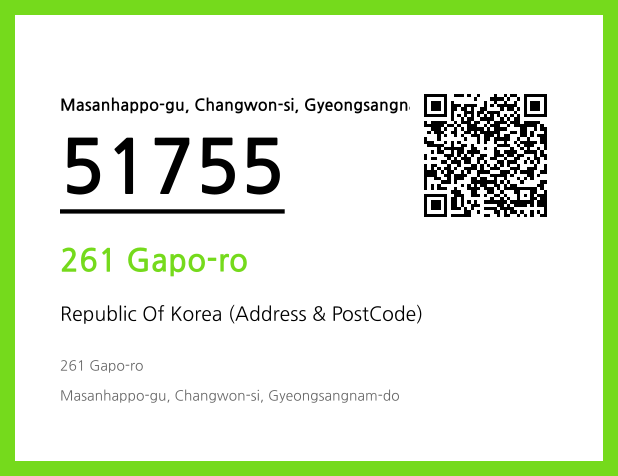 Address and Postal Code QR Code Image (CC BY 4.0)