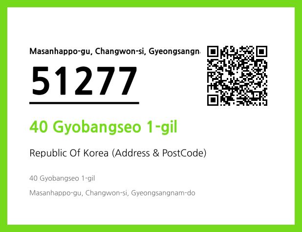 Address and Postal Code QR Code Image (CC BY 4.0)