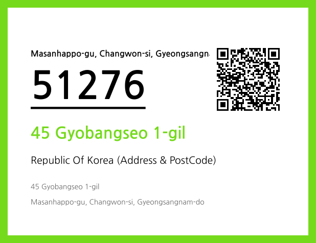 Address and Postal Code QR Code Image (CC BY 4.0)