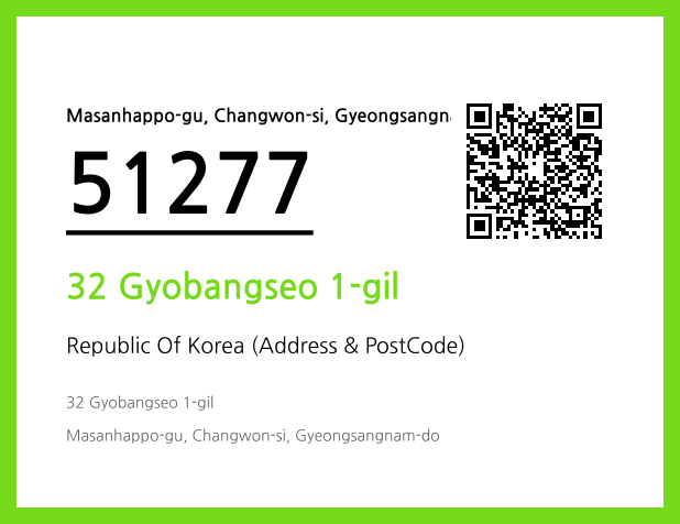 Address and Postal Code QR Code Image (CC BY 4.0)
