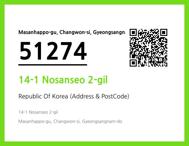 Address and Postal Code QR Code Image (CC BY 4.0)