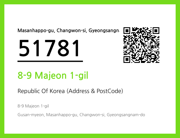 Address and Postal Code QR Code Image (CC BY 4.0)